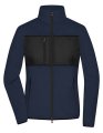 Dames Fleecevest James & Nicholson JN1311 navy-zwart